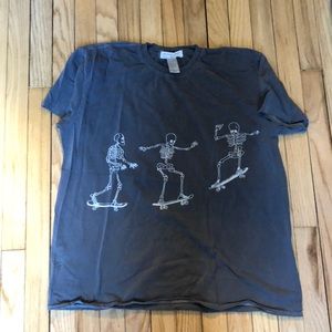 Project social T oversized skeleton t shirt